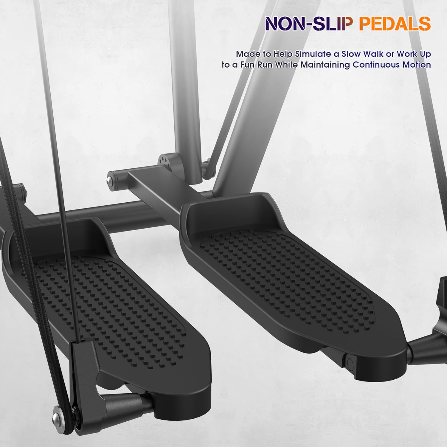 Air Walk Elliptical Glider Machine,Ellipse Machine for Home Cross-Training Arm/Leg Cardio Workout Equipment,Fully Assembled Low-Impact Design for Home Gym,600LBS Loading Capacity-New Version - Image 8