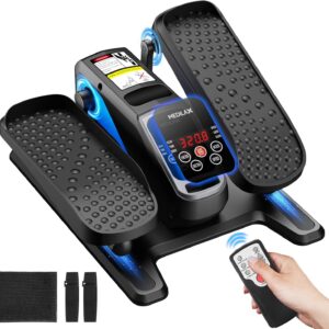 Portable Under Desk Elliptical Machine with Wireless Remote, 12 Manual & 3 Automatic Speeds, Pedal Ellipse Leg Exerciser,Leg Exerciser While Sitting for Seniors, Adults, Home, Office