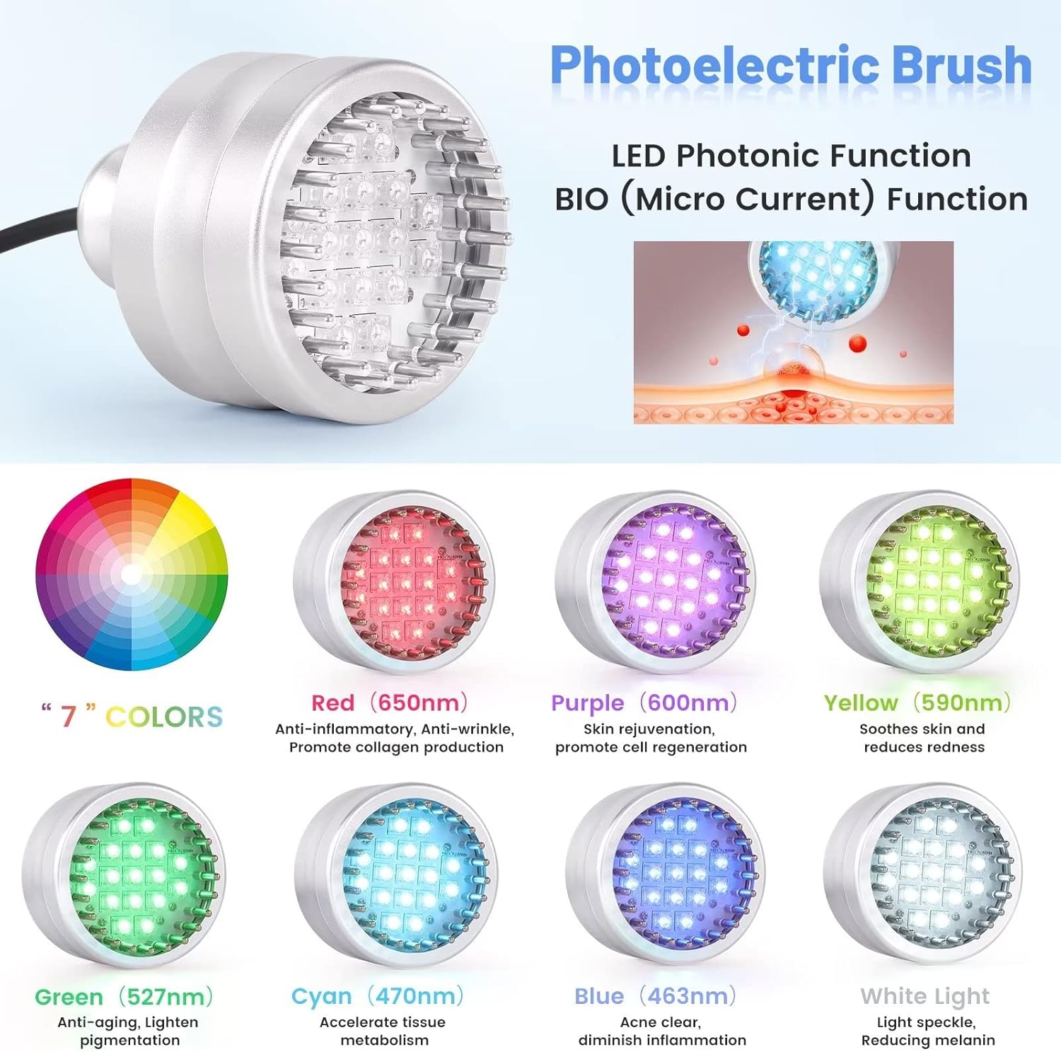 5 in 1 Micro Diamondermabrasion Machine, Mcwdoit Facial Machine 68cmhg Professional Home Use Skin Care - Image 6