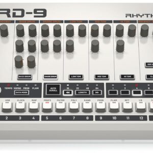 Behringer RHYTHM DESIGNER RD-9 Classic Analog/Digital Drum Machine with 11 Drum Sounds, 64-Step Sequencer, Wave Designer and Dual-Mode Filter