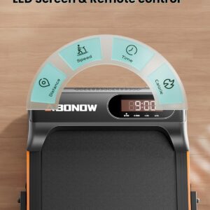 Walking Pad – 2.5 HP Walking Pad with Handle Bar, 2 in 1 Foldable Walking Pad with Incline, Small Treadmill with LED Display & Remote Control for Home Office Under Desk, 265 LBS Capacity