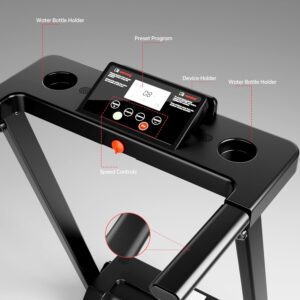 Treadmills for Home, Walking Pad with Handle Bar, Portable Foldable Treadmill, Lightweight Folding Treadmill with 300 LBS Capacity, 3.0 HP Walking Pad with LED Display