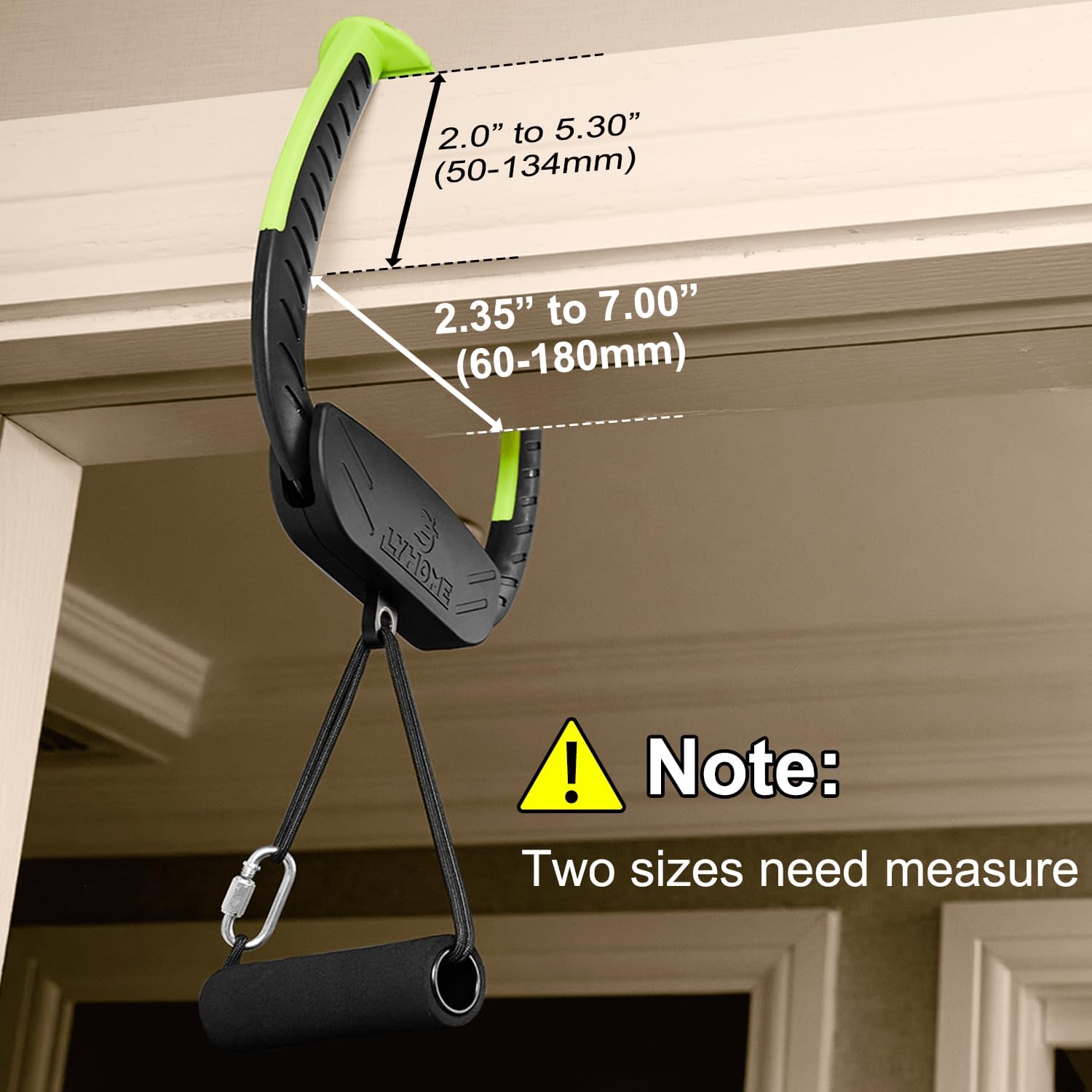 Portable Pull Up Bar for Doorway,Adjustable Home Gym Equipment, No Screws Installation, 250lbs Weight Capacity, Dual Handle Design for Pull-Ups,Chin-Up Core Training - Image 3