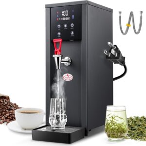 Commercial Hot Water Dispenser, 2000W Electric Water Boiler and Warmer Machine, 50L(13Gal)/H Step-Heating Countertop Water Dispenser with 32°F-212°F Temperature Control & 1-24H Timer