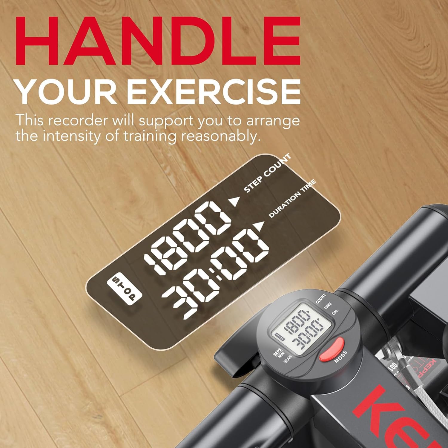 KeppiFitness Steppers for Exercise at Home, Stair Stepper with Resistance Bands for Home Cardio Exercise - FITSTEP Series - Image 8