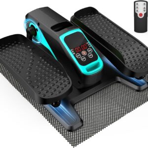 VIVURN-018 Under Desk Elliptical 5 Mode 12 Speed Low Impact Mini Electric Leg Exerciser As Seen on TV While Sitting for Seniors with Non-Slip Mat Quiet&Portable Seated Elliptical for Home and Office