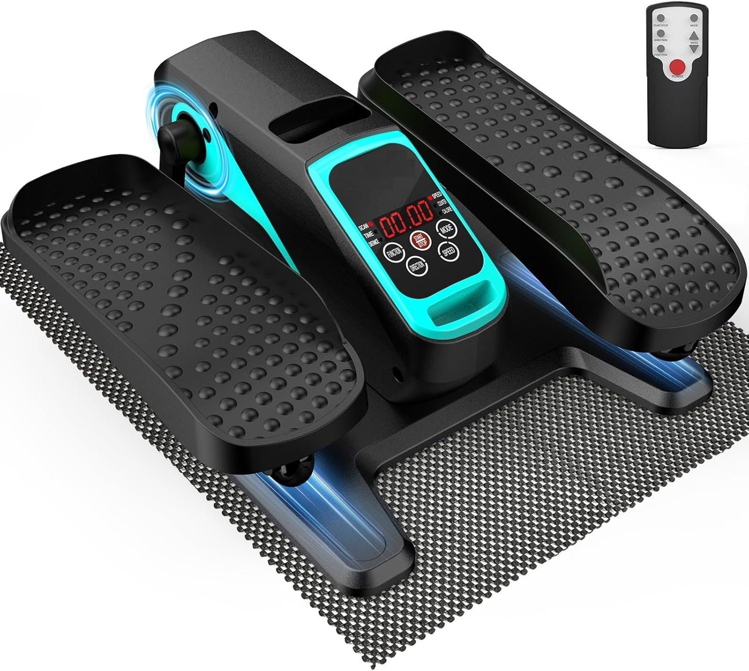 VIVURN-018 Under Desk Elliptical 5 Mode 12 Speed Low Impact Mini Electric Leg Exerciser As Seen on TV While Sitting for Seniors with Non-Slip Mat Quiet&Portable Seated Elliptical for Home and Office