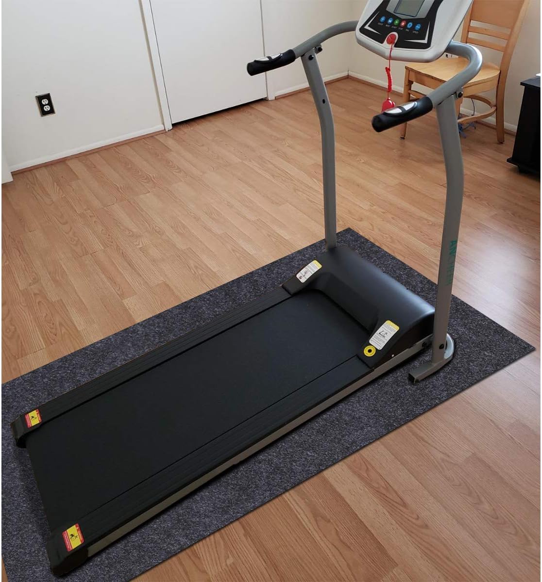 Fitness Equipment Mats, Absorbent/Waterproof – Protects Exercise Equipment and Floor,Protective Flooring Under Elliptical Machine mat, Indoor Treadmill Mat,Washable (24" x 48") - Image 4