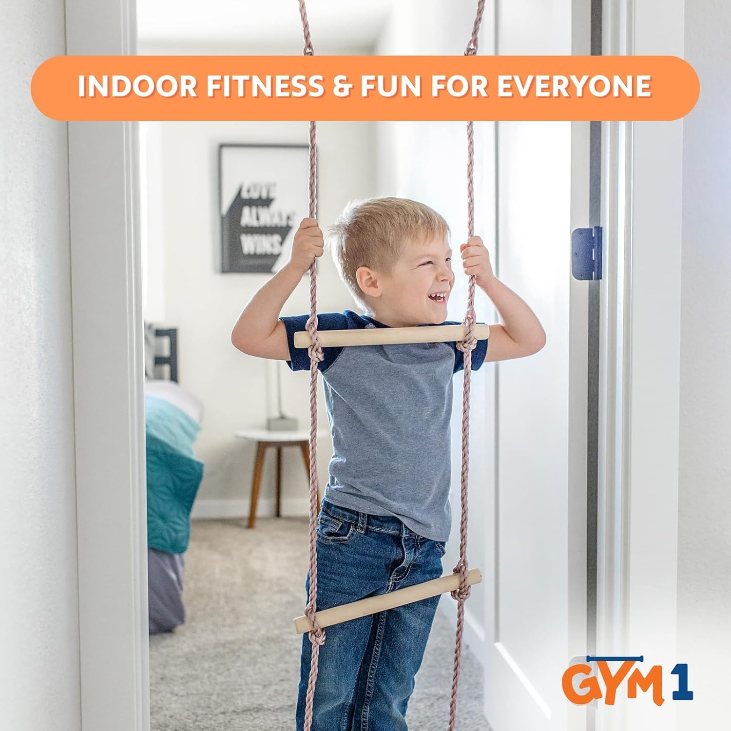 Gym1 Pull Up Bar for Doorway | Door Frame | No Screws Installation for Upper Body Fitness Workout at Home Gym | Made from Professional-Grade Steel - Image 5