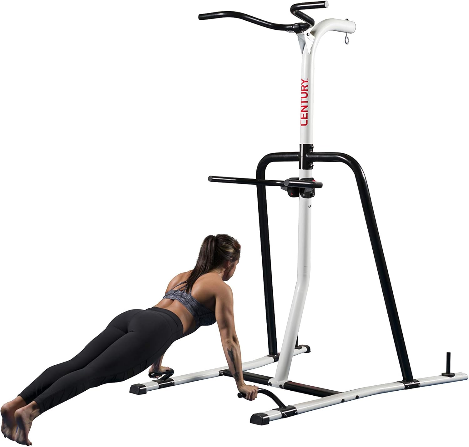 Century Fitness Training Station One Size Fits Most, Upper Body, Martial Arts, Bolt for Heavy Hanging Bag, Pull Up Bars, Dip Handles, Push Up Handles, Holds Up to a 100lb Bag - Image 3