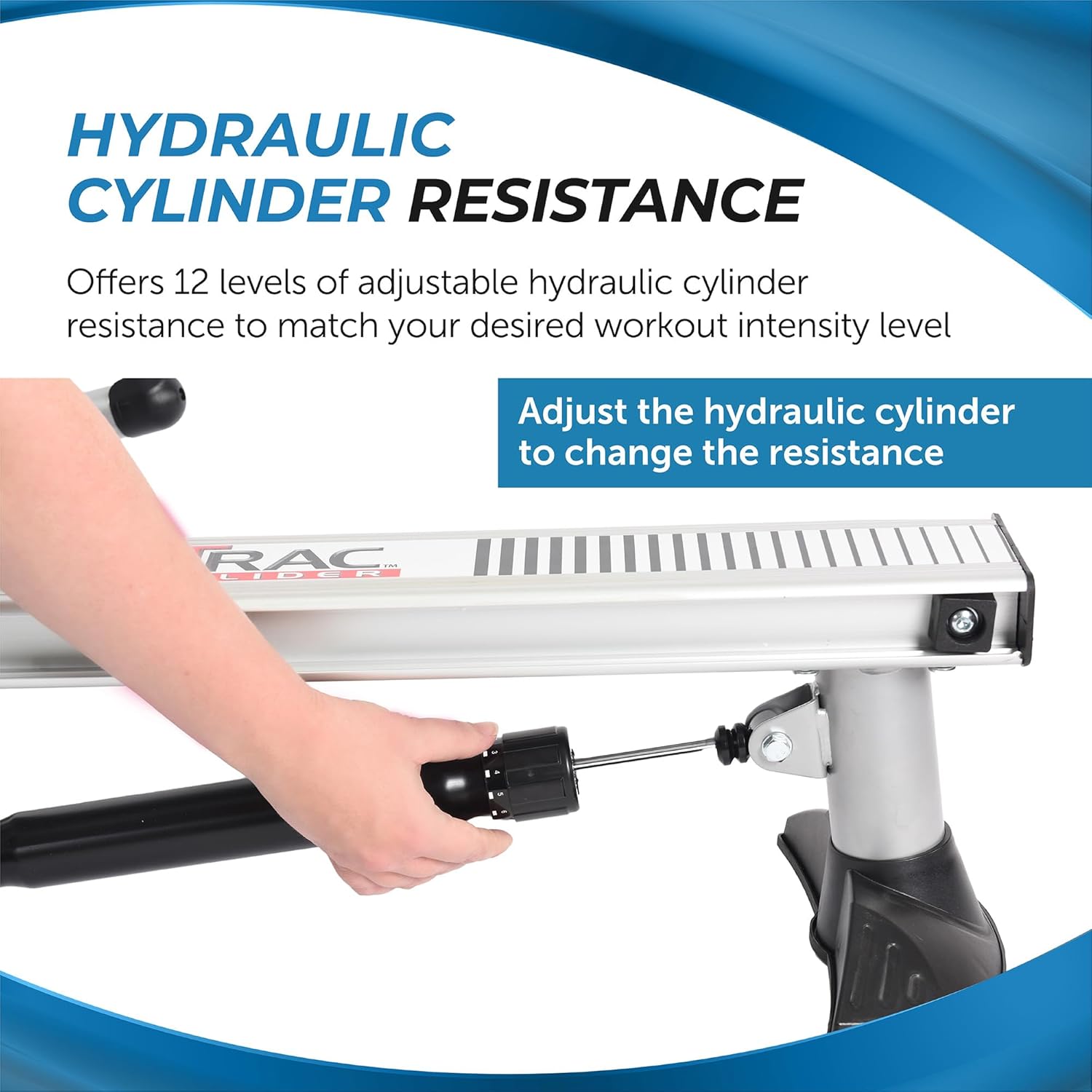 Stamina BodyTrac Glider Hydraulic Rowing Machine with Smart Workout App - Rower Workout Machine with Cylinder Resistance - Up to 250 lbs Weight Capacity - Image 5