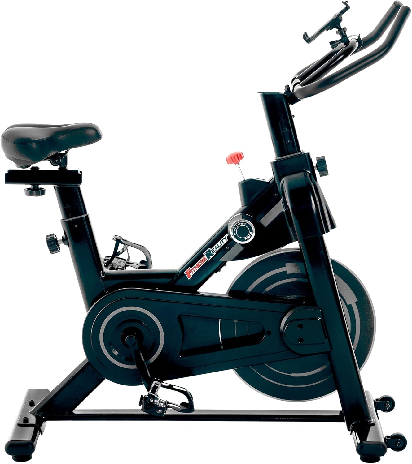 Fitness Reality Cycling Exercise Bike with Bluetooth Workout Tracking, 360° Adjustable Tablet Holder, 14 Levels Magnetic Resistance & Optional On Demand Coaching - Image 2