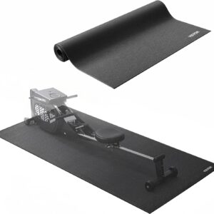 VEVOR Treadmill Mat for Carpet Floor, Exercise Equipment Mat for Treadmills, Stationary & Recumbent Bikes, High Density PVC Floor Protector Gym Mats, Waterproof and Non-Slip for Home Gym
