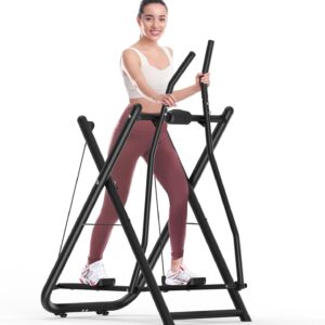 Air Walk Elliptical Glider Machine,Ellipse Machine for Home Cross-Training Arm/Leg Cardio Workout Equipment,Fully Assembled Low-Impact Design for Home Gym,600LBS Loading Capacity-New Version