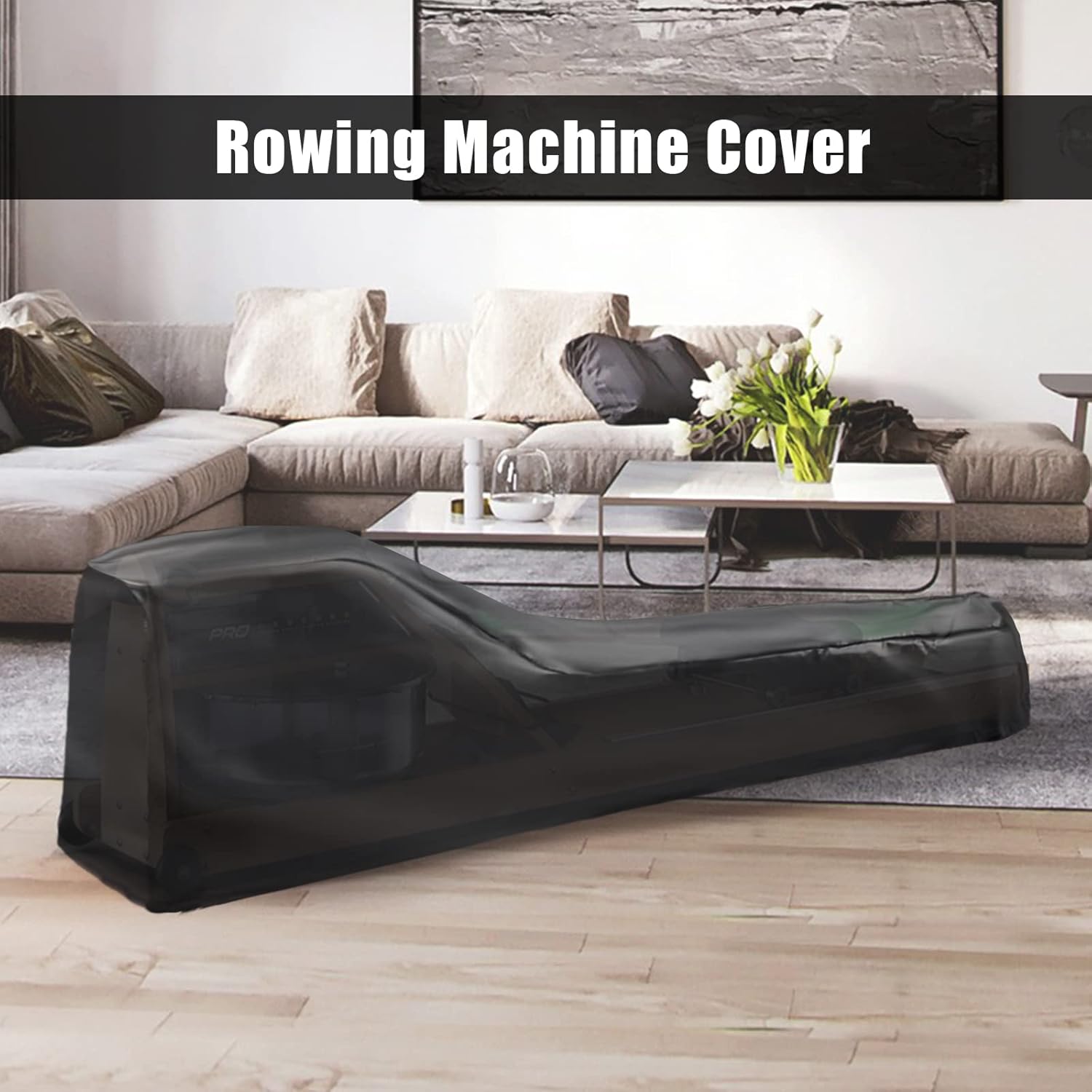 Rowing Machine Cover, Rower Outdoor Cover for Concept 2 Rowing Machine Waterproof Row Machine Cover for Hydrow Rowing Machine, Dustproof Fitness Equipment Protective Cover - Image 8