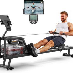 YOSUDA Magnetic/Water Rowing Machine for Home – Rower Machine Use with Bluetooth, App Supported, Rowing Machine for Taller Power Athletes, Comfortable Seat Cushion