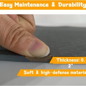 Under Desk Elliptical Equipment Mat, Electric Leg Foot Exerciser Machine Mat while Sitting for Seniors, Anti-slip and Lightweight Ellipse Rubber Matt to Protect Concrete