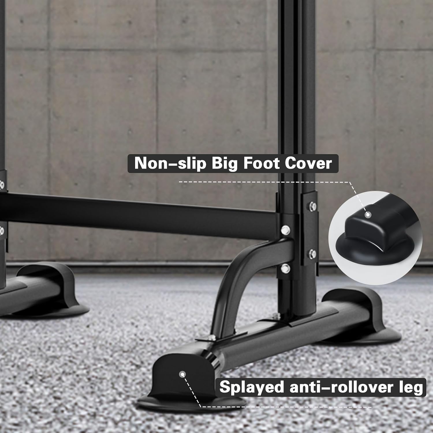 soges Power Tower Pull Up Bar Station, Free Standing Pull Up Rack Dip Station for Home Gym, Height Adjustable Home Strength Training Fitness Workout Equipment - Image 6