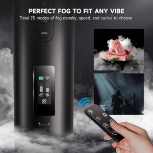 COLBOR CF5 Portable Fog Machine, 40W Mini Handheld Smoke Machine for Photography with Remote Control, Small Fogger Haze Maker for Indoor Outdoor Halloween Party Cosplay, Rechargeable Fog Machine