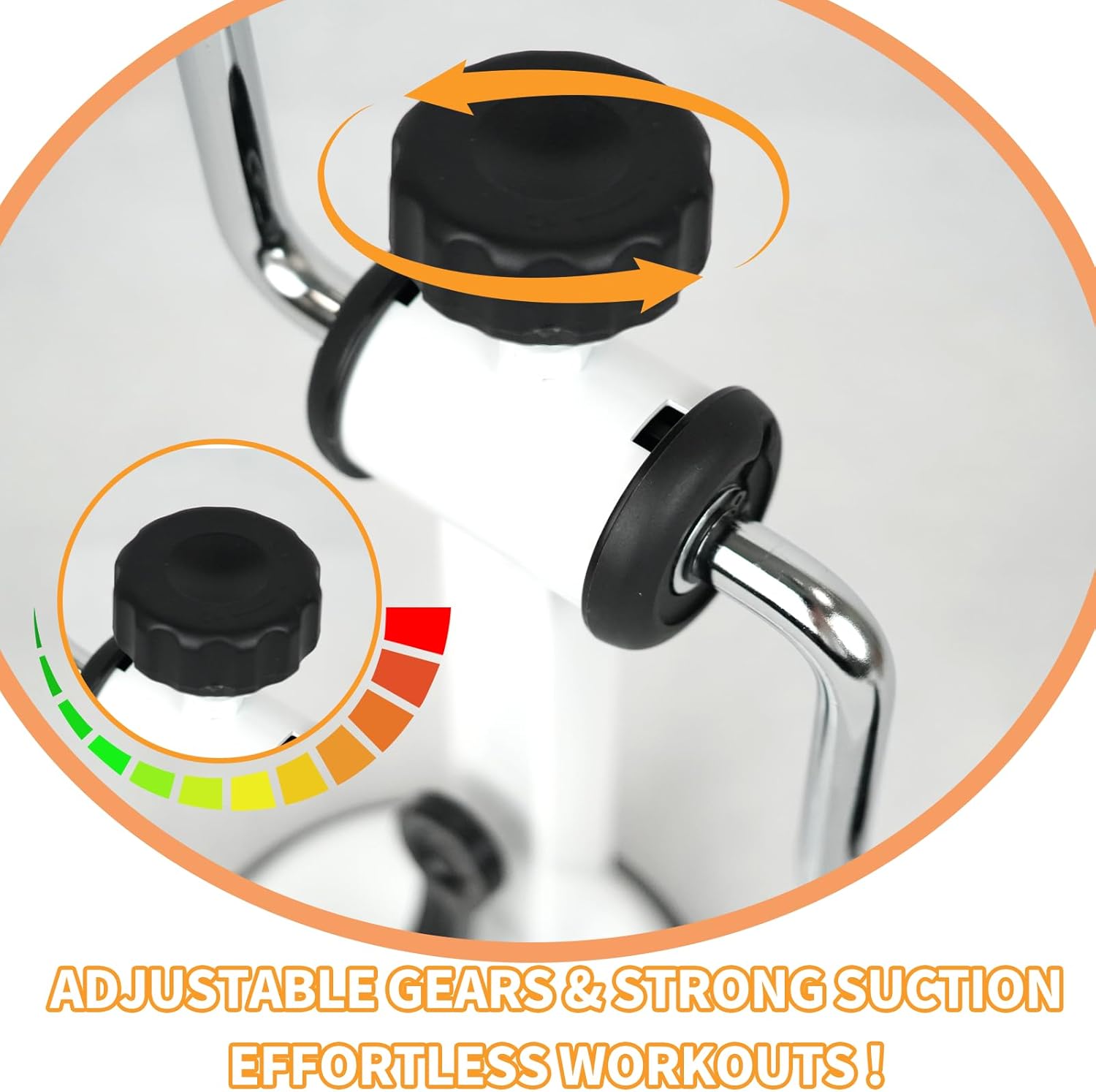 Arm Bike for Physical Exercise, Home Fitness Equipment for Seniors, Compact Arm Exerciser with Strong Suction & Adjustable Resistance for Dormitory and Renting House - Image 2