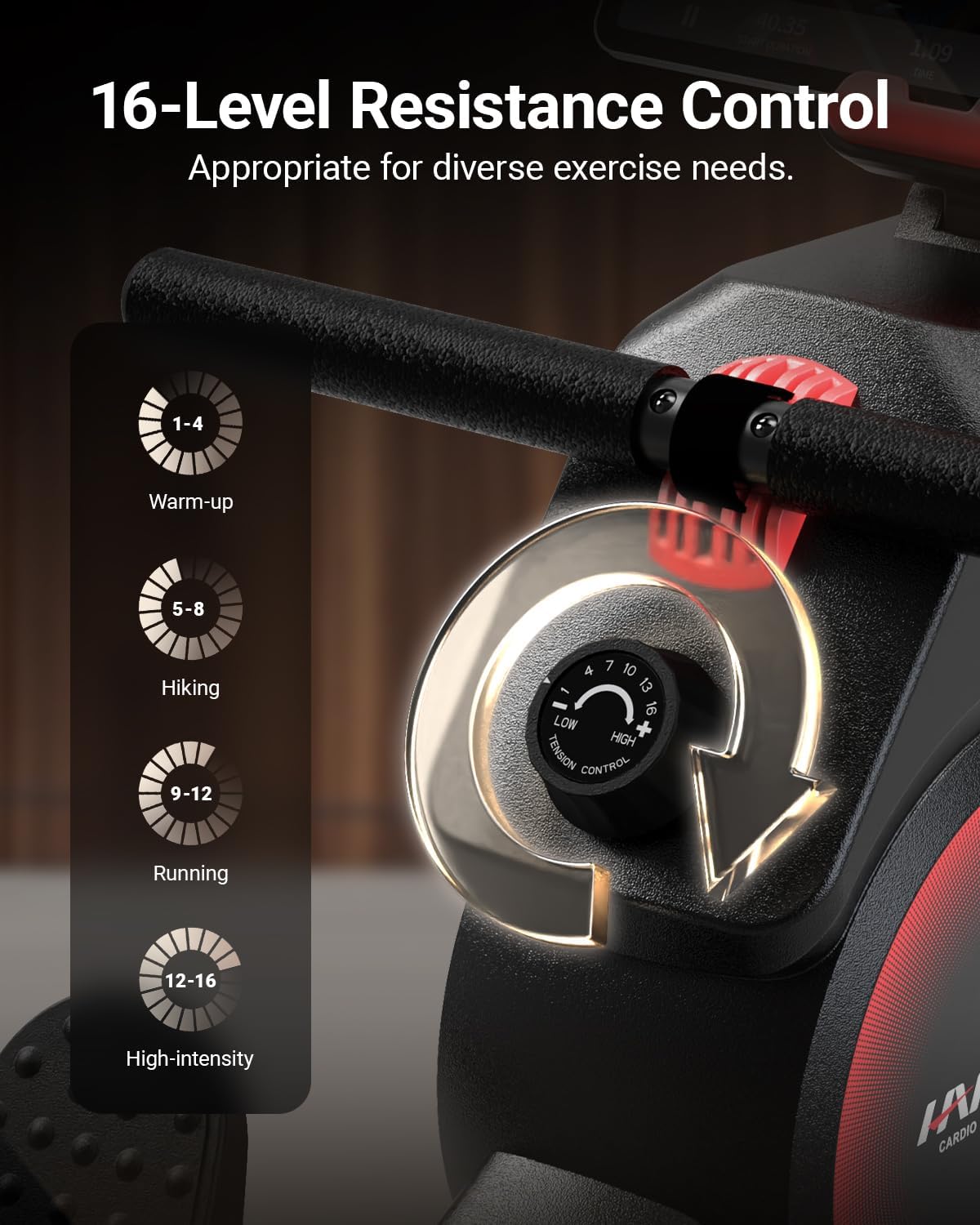 HARISON Rowing Machines for Home, Magnetic Rower Machine with US Mute System, Bluetooth, App Supported, Smooth & Quiet Slide Rail,350 LB Weight Capacity and Free Courses - Image 4