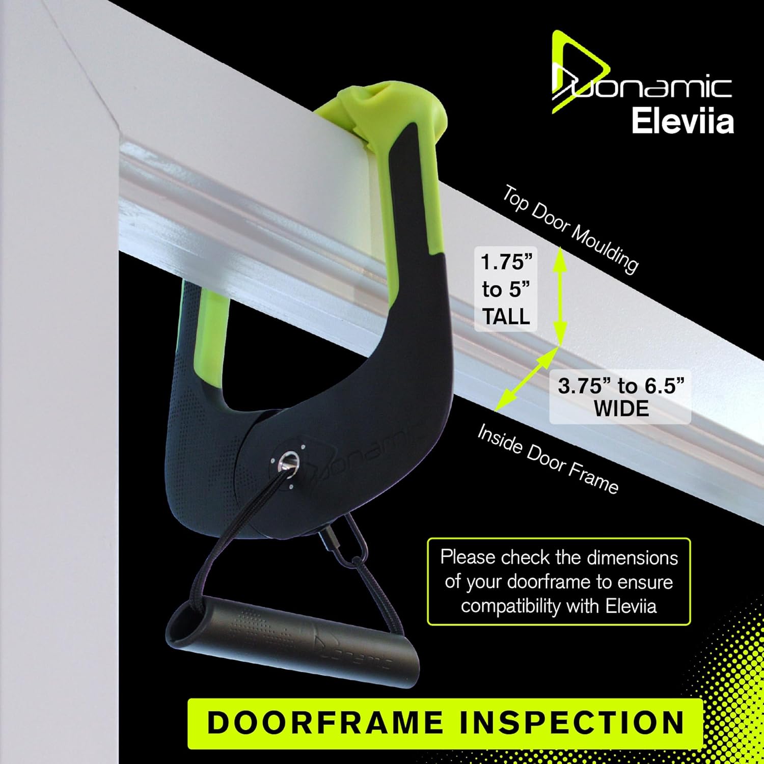 Duonamic Eleviia: Portable Doorway Pull-Up Bar – Lightweight, Travel-Ready, 250 lb Capacity - Image 4