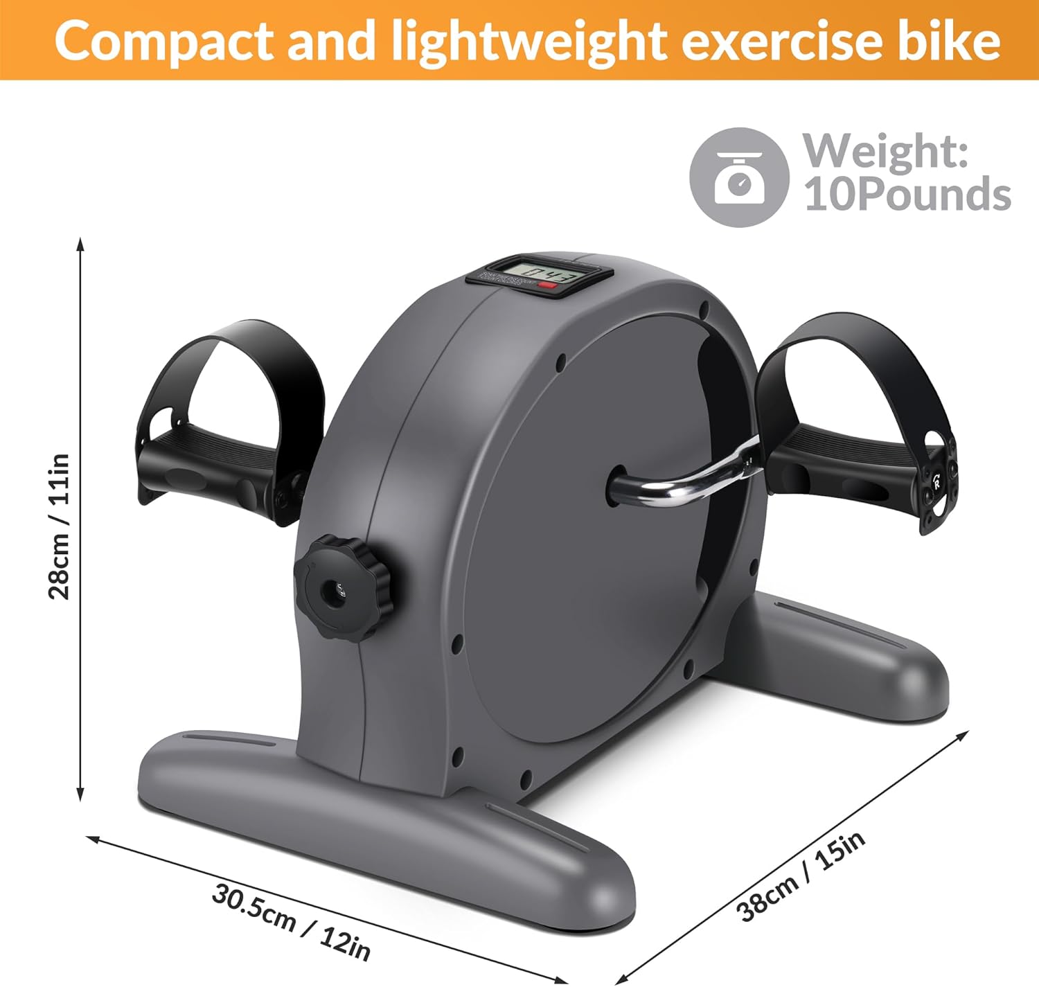 Padel Exerciser Mini Exercise Bike for Leg and Arm Cycling, Warm Up Exercise - Image 8