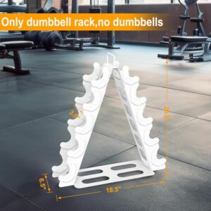 Dumbbell Rack 5 tier(Dumbbells not included), A-Frame Metal Dumbbell Holder with Handle, Multilevel Weight Storage Organizer for Dumbbells, Tree Shape Compact Weight Rack/Holder