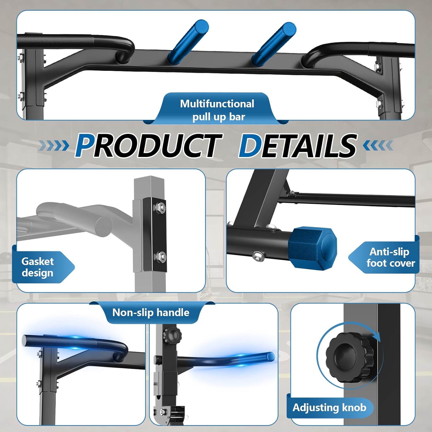 Pull Up Station Pull Up Bar for Home Gym Equipment Dip Station Power Tower Strength Training Fitness Equipment - Image 6