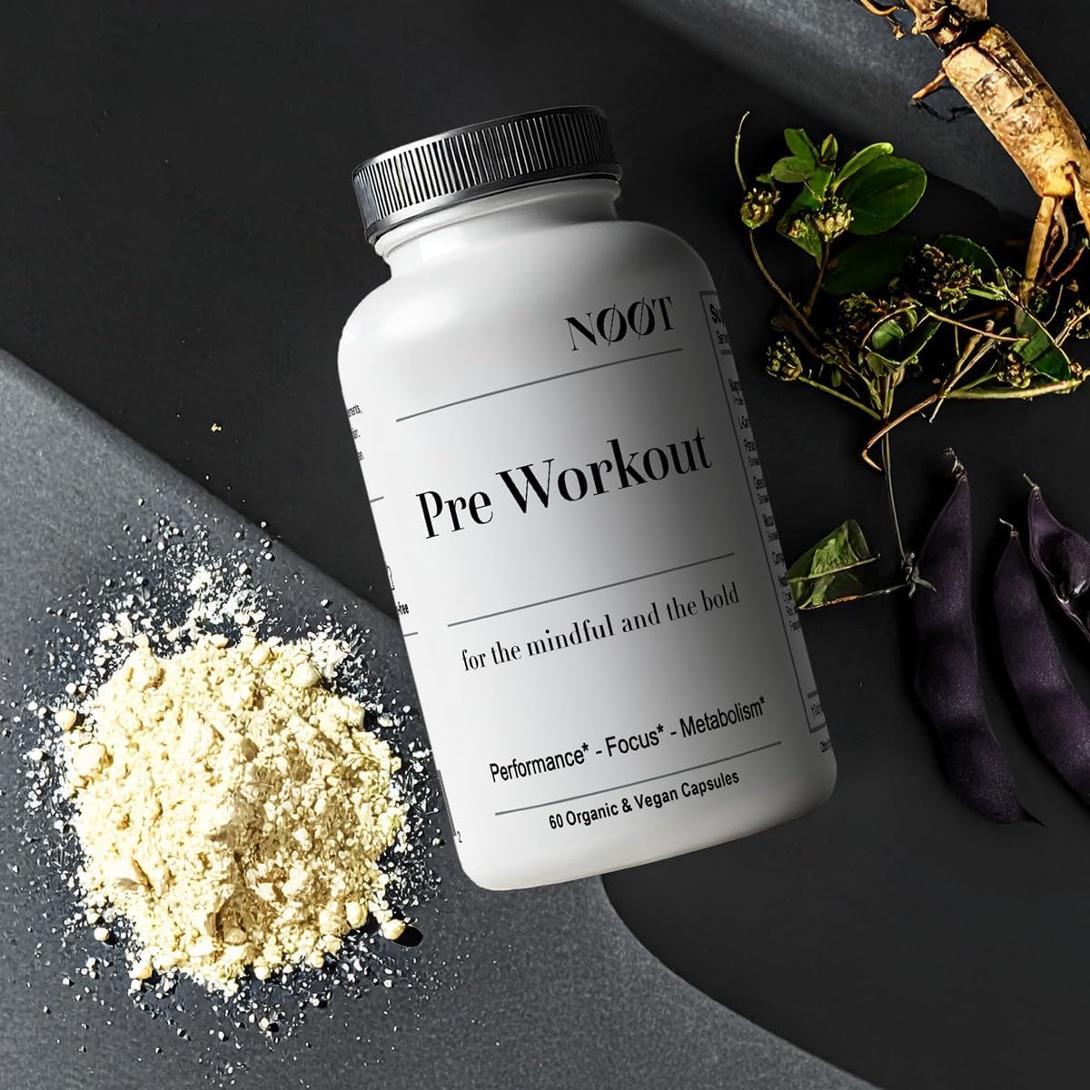Natural Pre Workout Pills for Men and Women - Energy Pills, Pre Work Out, Clean Gym Supplements, Fitness Supplements, Stimulant, Metabolism & Energy Booster Pump 60 Capsules, 1 Month Supply - Image 3