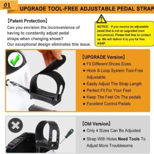 Under Desk Bike Pedal Exerciser, Portable Mini Exercise Bike with LCD Display for Home/Office, Desk Cycle for Leg/Arm with Handle, Leg Exerciser While Sitting for Seniors