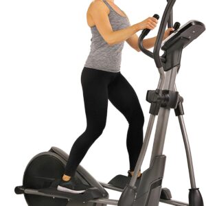Sunny Health & Fitness Programmable 16 Electro-Magnetic Elliptical Cross Trainer Exercise Machine, Full-Body Cardio Equipment w/ 24 Pre-Built Workouts, 330LB Capacity,Optional Free SunnyFit App Link