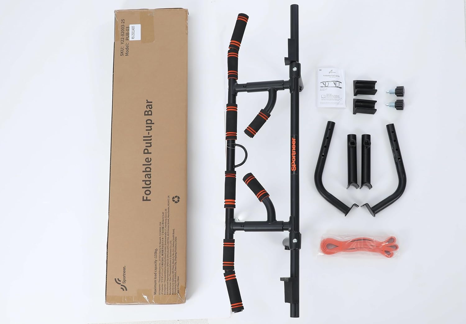 2025 Upgrade Pull up Bar for Doorway with Folding Handle, Door Pull up Bar Door Frame Multi-Grip Upper Body Trainer, 440lb Capacity, Indoor Fitness for Home Gym Strength Training - Image 9
