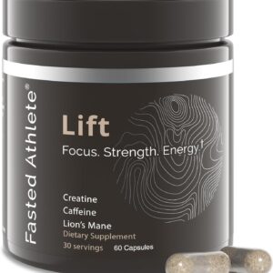 Lift | Nootropic | Lions Mane, Creatine, Caffeine | Mushroom Supplement | Supports Focus, Memory, Energy, Brain Fog | 60 Capsules