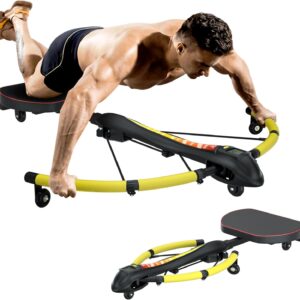 VIVITORY 4-in-1 Multi-Functional Rowing Machine AB Workout Machine, Core & Abdominal Trainers, Adjustable Dragonfly Machine, Strength Training Full Body Workout, Home Gym Fitness Equipment
