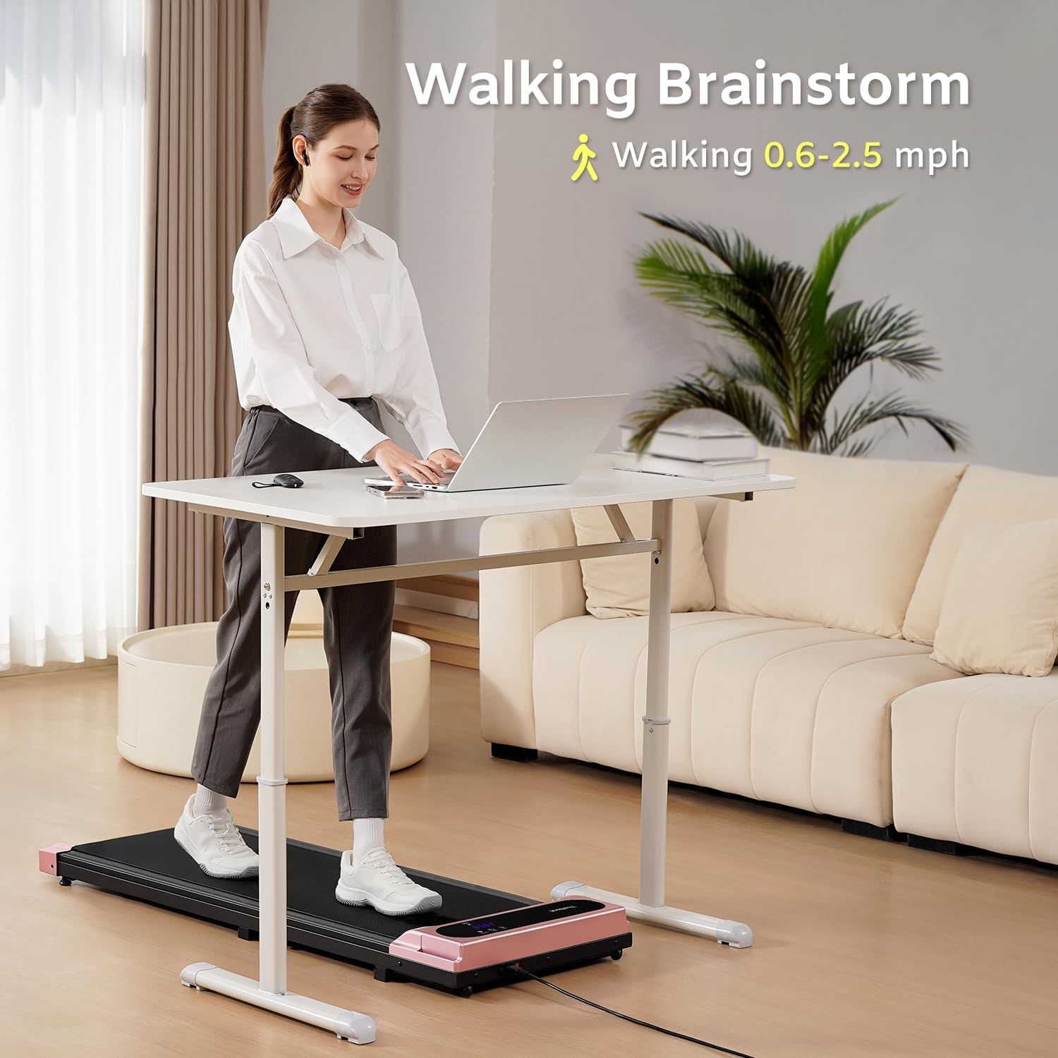 TheNeat Walking Pad, Under Desk Treadmill, Treadmills for Home & Office, Walking Jogging Running Machine, NeatWalk - Image 6