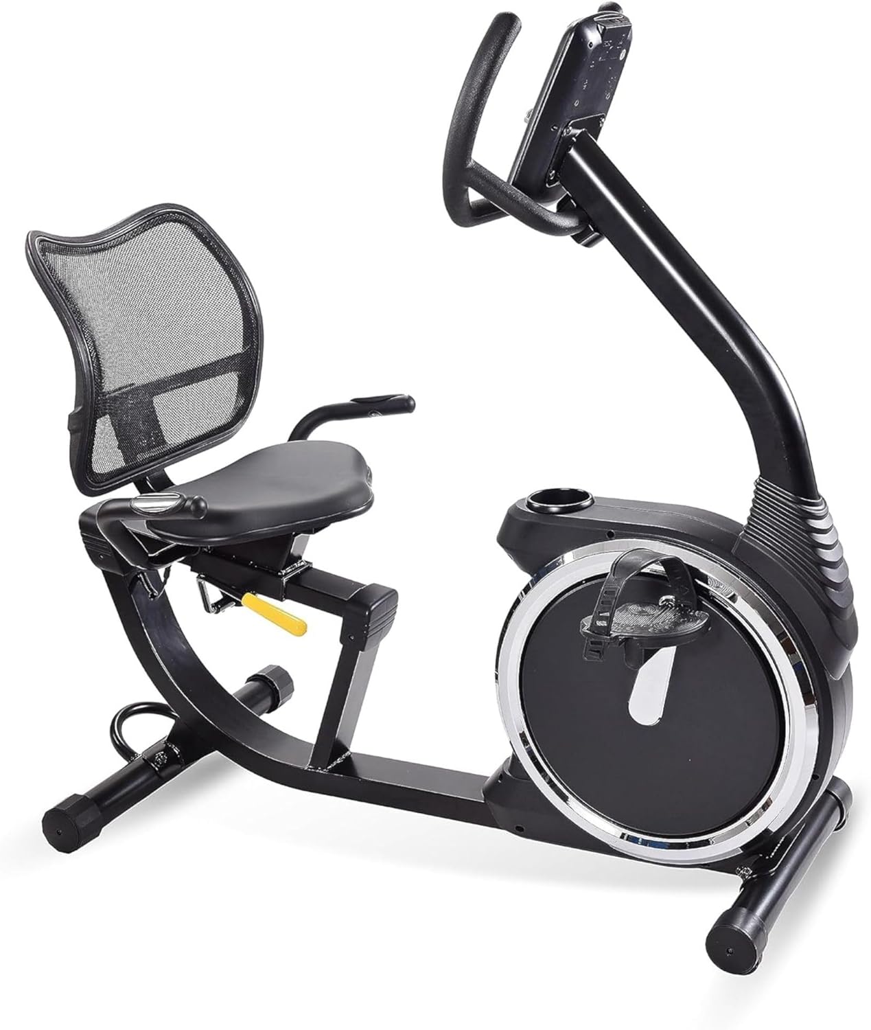 Stamina Exercise Bike 845, Magnetic Recumbent Machine, Lower Body Cardio Equipment - for Home Gyms with LCD Monitor and Smart App Access, Black