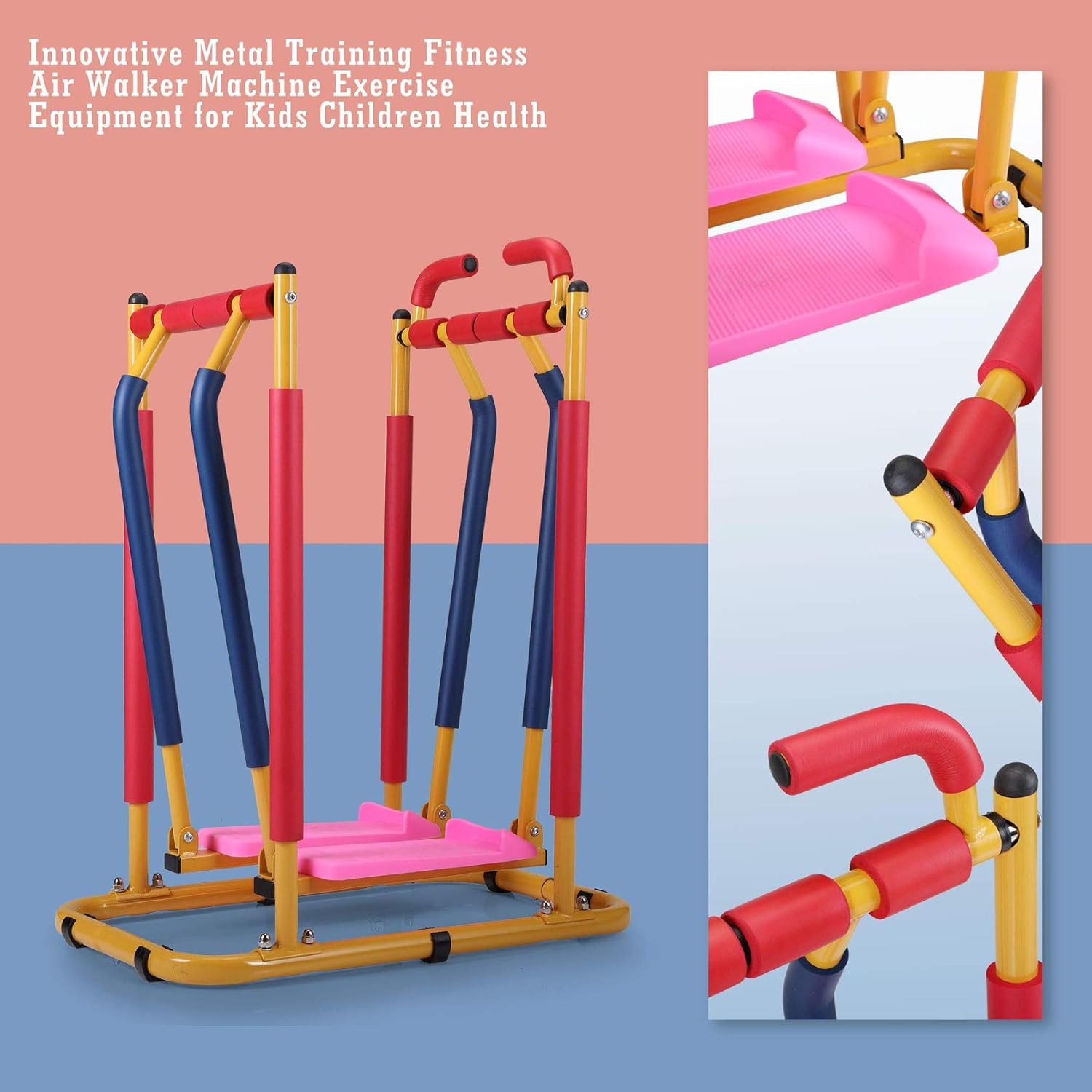 Children's Cross Trainer, Air Walkers, Multi Directional Air Glider Fitness Steppers Suitable for kindergartens, Rehabilitation institutions, Families - Image 4