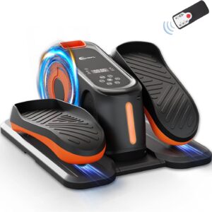 Under Desk Elliptical Machine, Ellipse Leg Exerciser While Sitting for Seniors, Ellipse Leg Exerciser as Seen on TV, Quiet & Portable Mini Seated Pedal Exerciser for Home Office Use