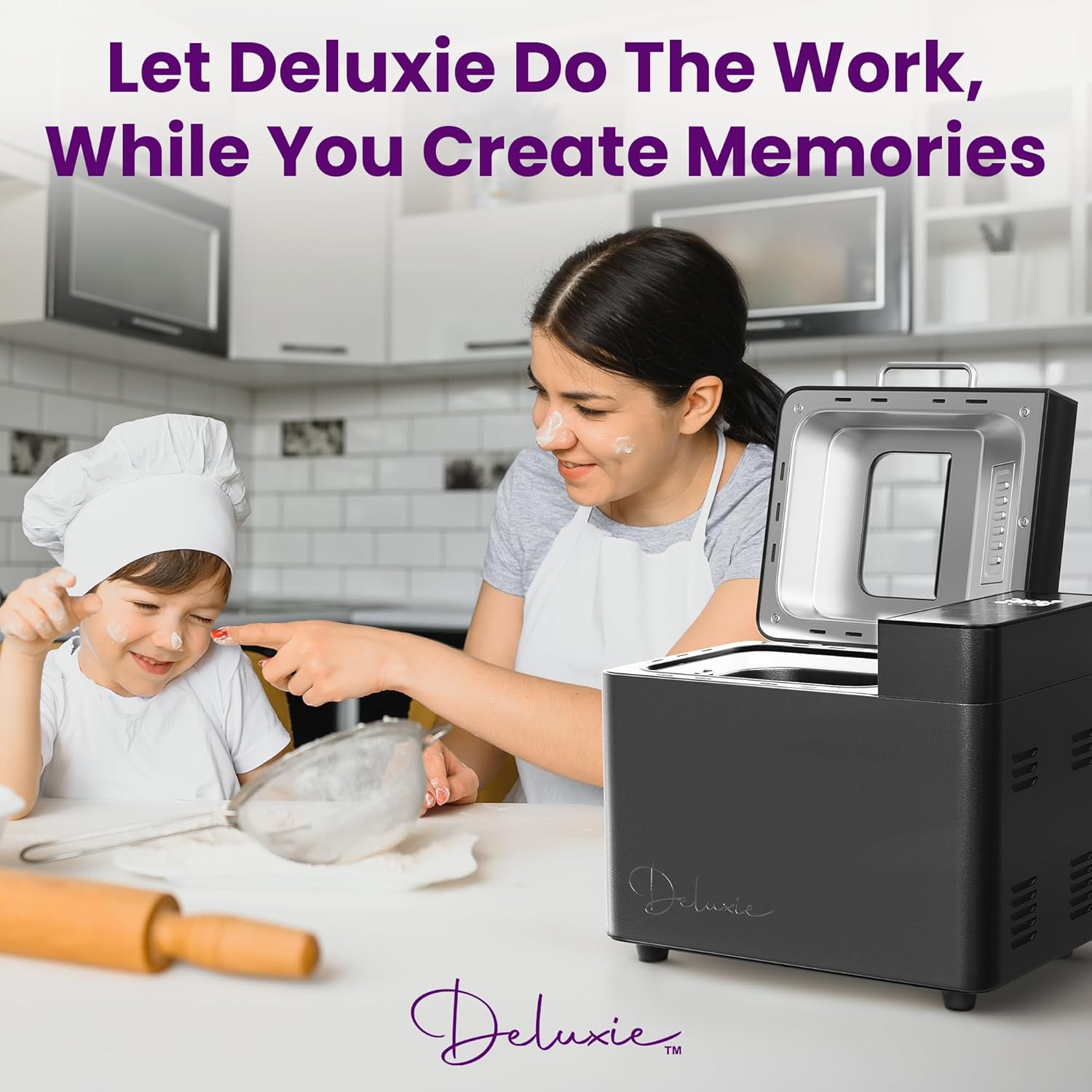 2LB Sourdough Bread Maker Machine for Home Bakery - 17 Program Gluten Free Bread Machine Maker with 15H Timer, 3 Loaf/Crust Sizes, Nut Dispenser - Aluminum Breadmaker Machines w/Recipe Book - Image 8