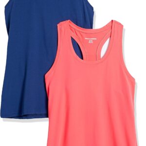 Amazon Essentials Womens Active Quick Dry Tech Stretch Racerback Tank Top (Available in Plus Size)