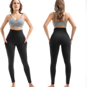 SINOPHANT High Waisted Leggings with Pockets Women, Full Length Capri Buttery Soft Stretchy Yoga Pants