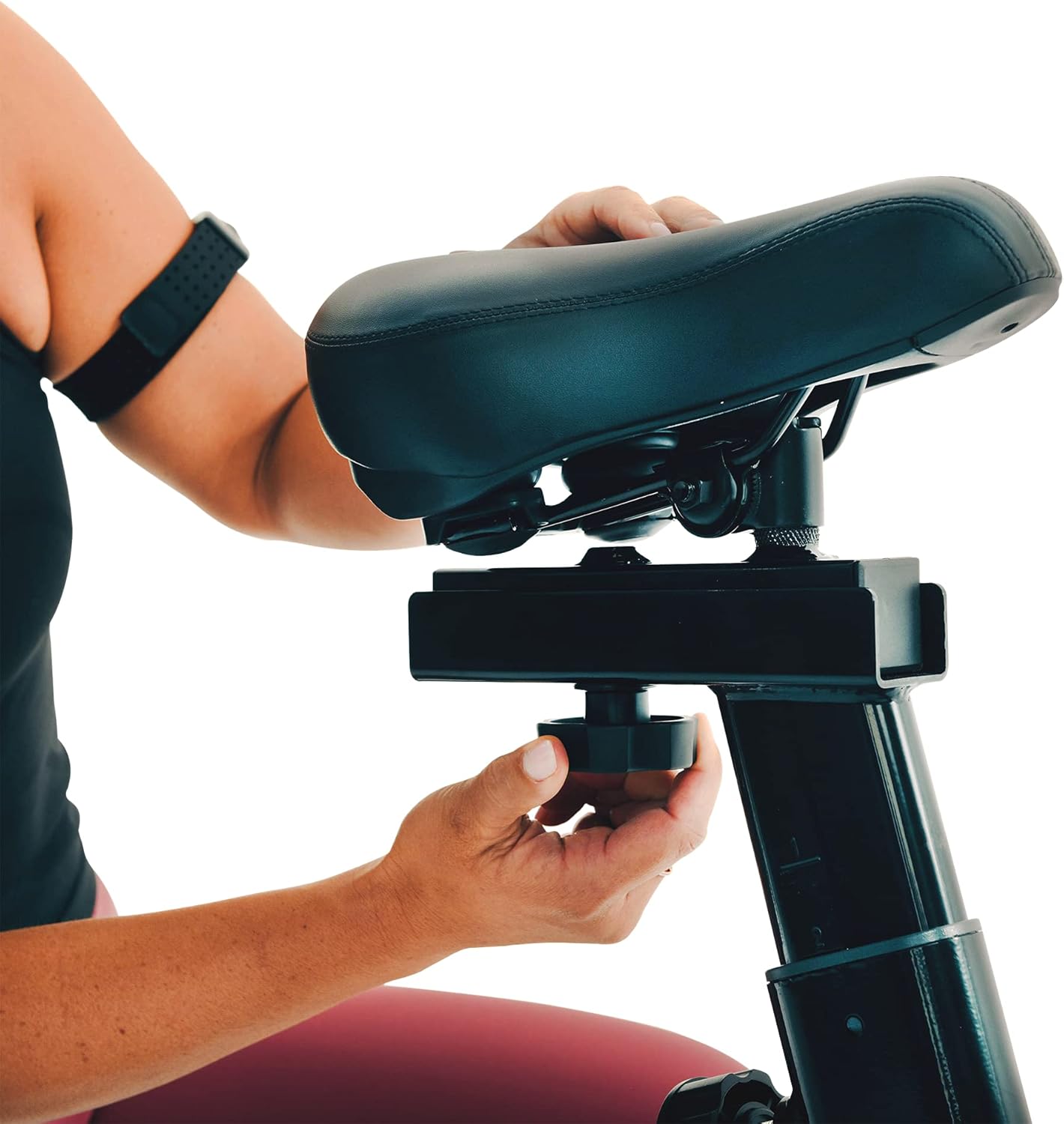 Fitness Reality Cycling Exercise Bike with Bluetooth Workout Tracking, 360° Adjustable Tablet Holder, 14 Levels Magnetic Resistance & Optional On Demand Coaching - Image 6
