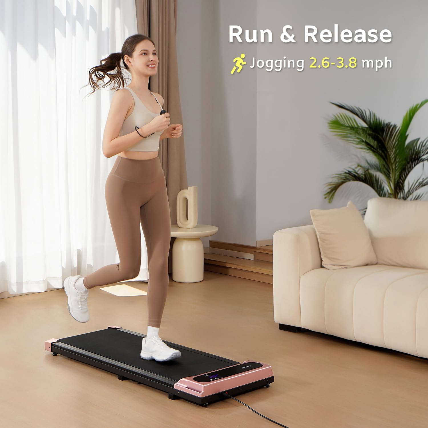TheNeat Walking Pad, Under Desk Treadmill, Treadmills for Home & Office, Walking Jogging Running Machine, NeatWalk - Image 7