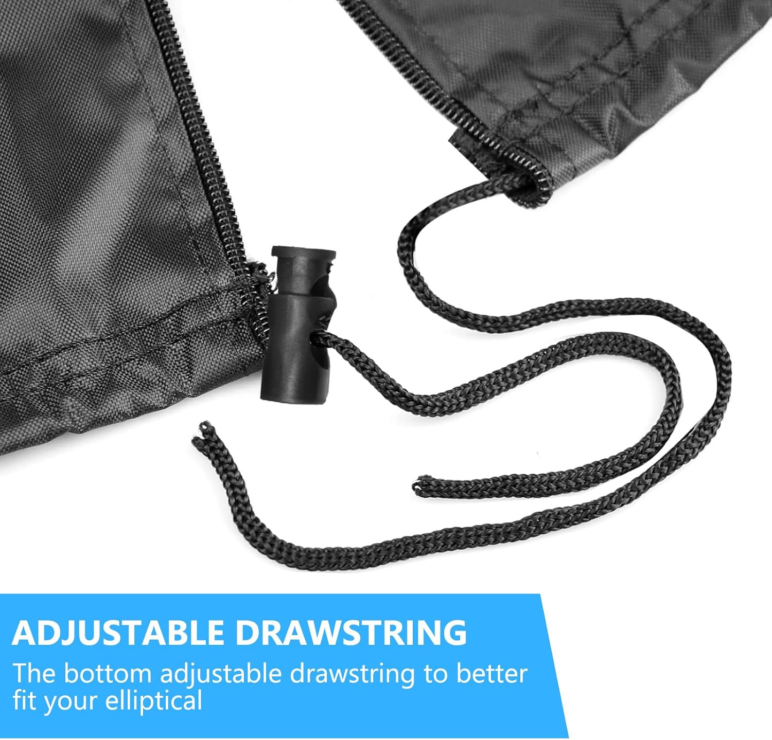 Elliptical Cover Elliptical Exercise Machine Cover for Indoor & Outdoor Home Elliptical Fitness Machine Protective Cover Waterproof & Dustproof Black - Image 6