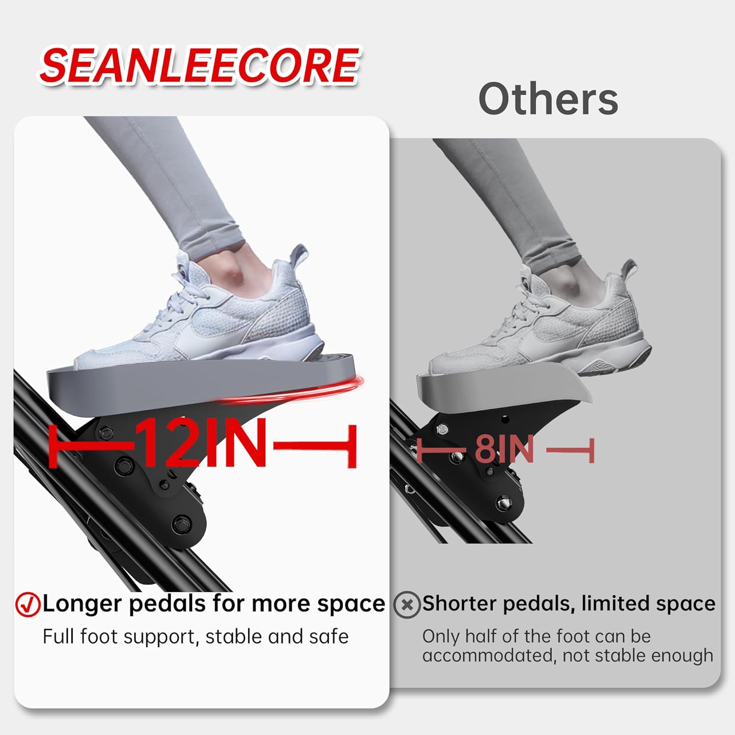 Stair Stepper Machine for Home with Device Holder & Silicone Floor Mat, Extra-Long Non-Slip Pedals Vertical Climber Exercise Machine - Image 4