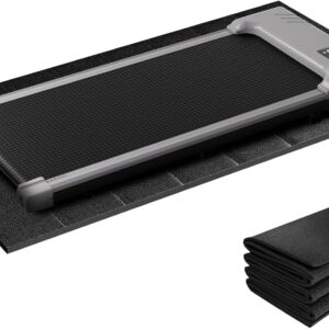 Walking Pad Mat for Treadmill – 63″x30″ 0.24″ Thick Non-Slip Shock Absorbing Gym Floor Mat to Protect Hardwood & Carpets, Compatible with Peloton Bike, Stationary Trainer, Elliptical