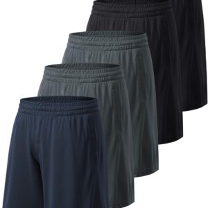 Men’s Athletic Shorts with Pockets and Elastic Waistband Quick Dry Activewear Workout Shorts for Men