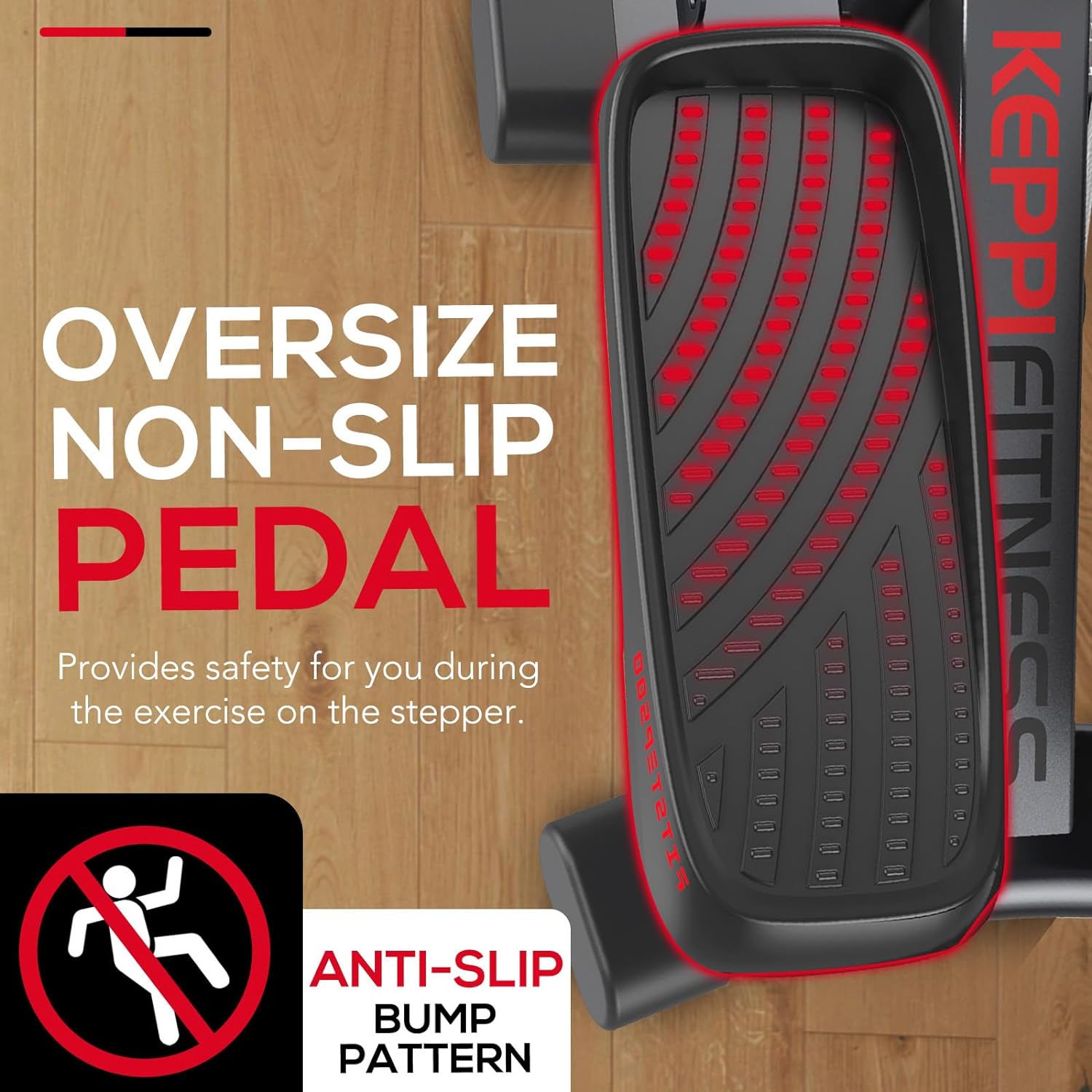 KeppiFitness Steppers for Exercise at Home, Stair Stepper with Resistance Bands for Home Cardio Exercise - FITSTEP Series - Image 7