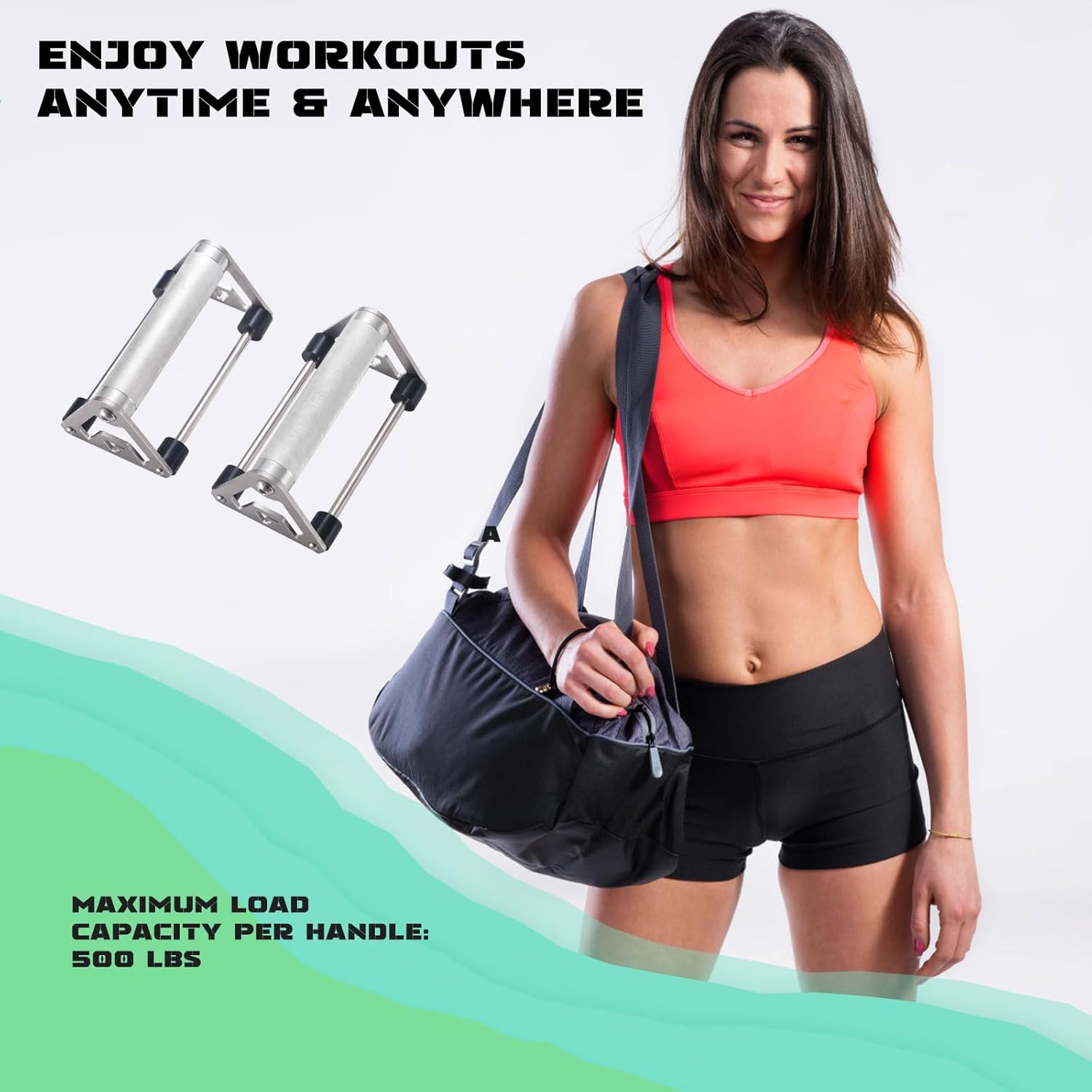 Push Up Stand, Pushup Handles with Aluminum Alloy Grips for Strength Training, Heavy-duty Push Up Bars with Anti-slip, Odor-free Silicone Pads,1 Pair - Image 6